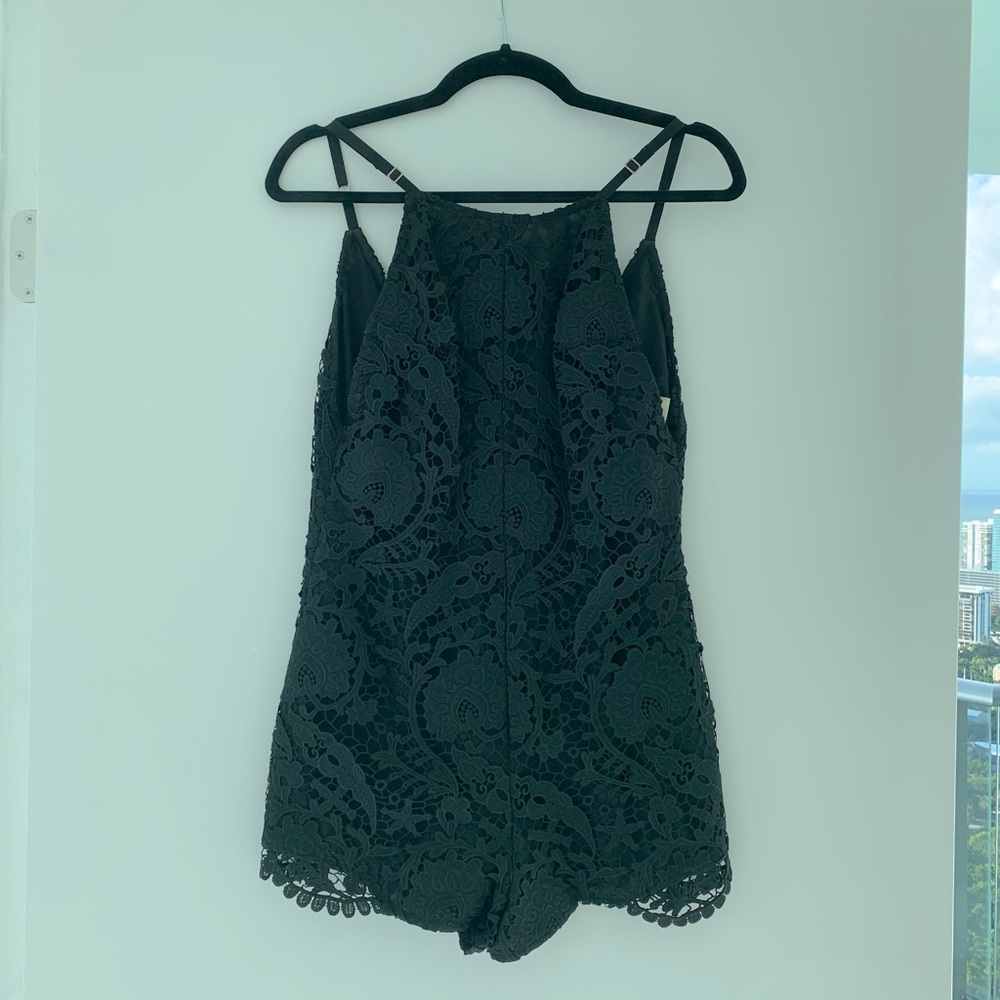 Stone Cold Fox Lace Romper